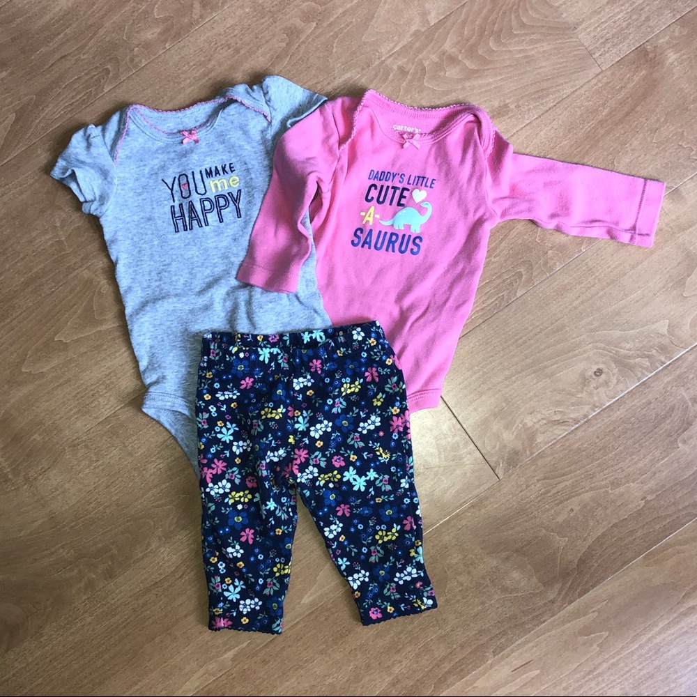 🐥Girls 3 month Dinosaur Outfit